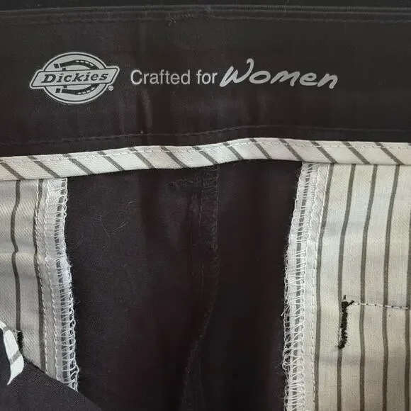 Dickies Women’s FLEX Relaxed Fit Work Pants Black Size 10R Utility Streetwear - Picture 7 of 10